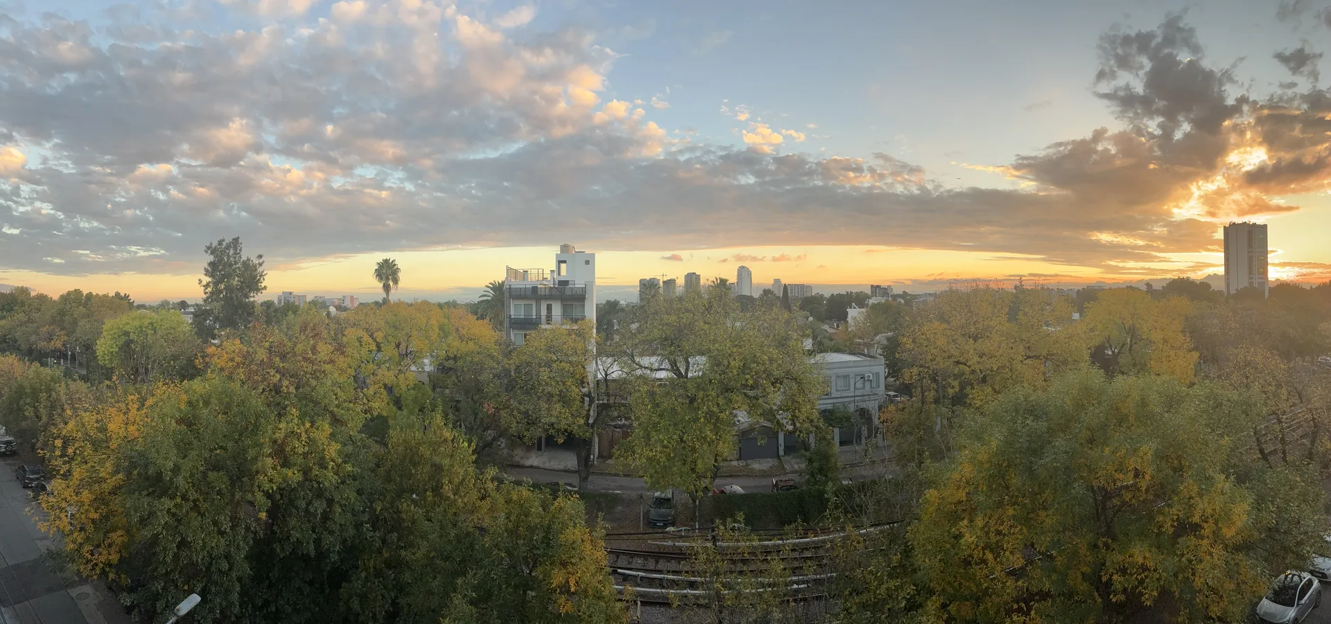 Evening atmosphere on the terrace