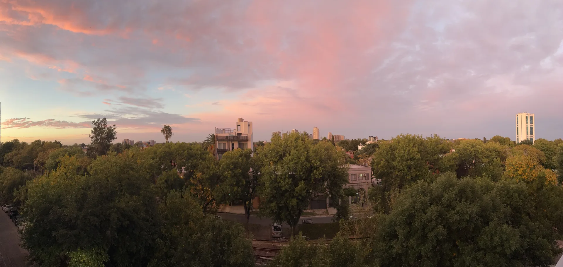 Sunset panorama from Cercanías 1